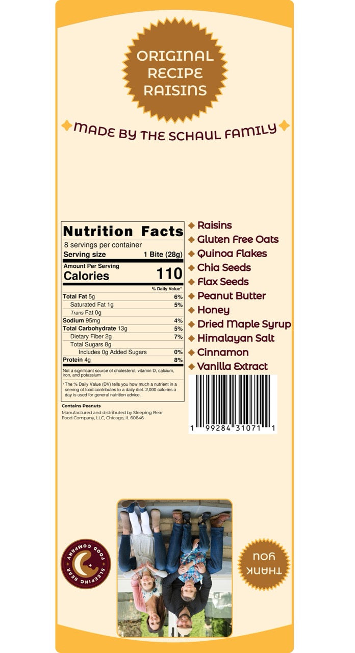 Honey Bear Bites - Raisins (4pack)