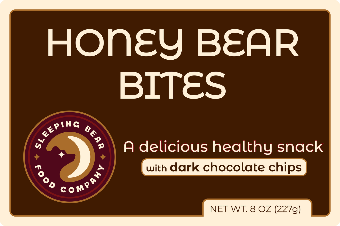 Honey Bear Bites - Dark Chocolate Chips (4pack)