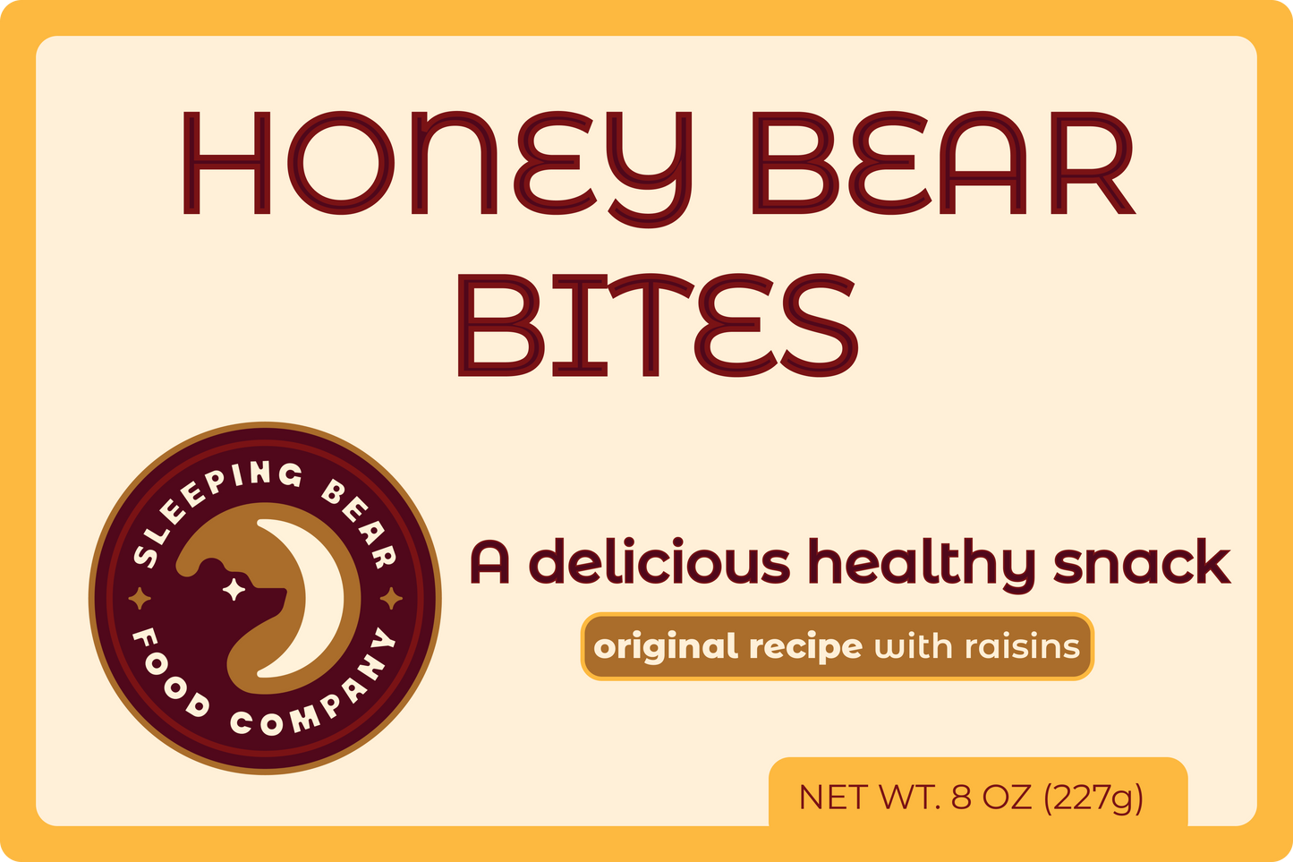 Honey Bear Bites - Raisins (4pack)