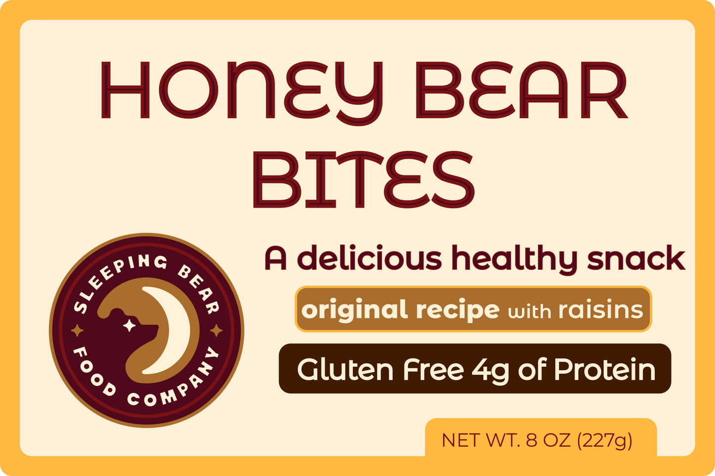 Honey Bear Bites - Raisins (4pack)