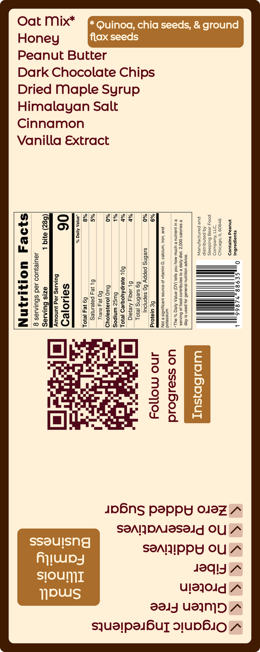 Honey Bear Bites - Chocolate Chips (4pack)