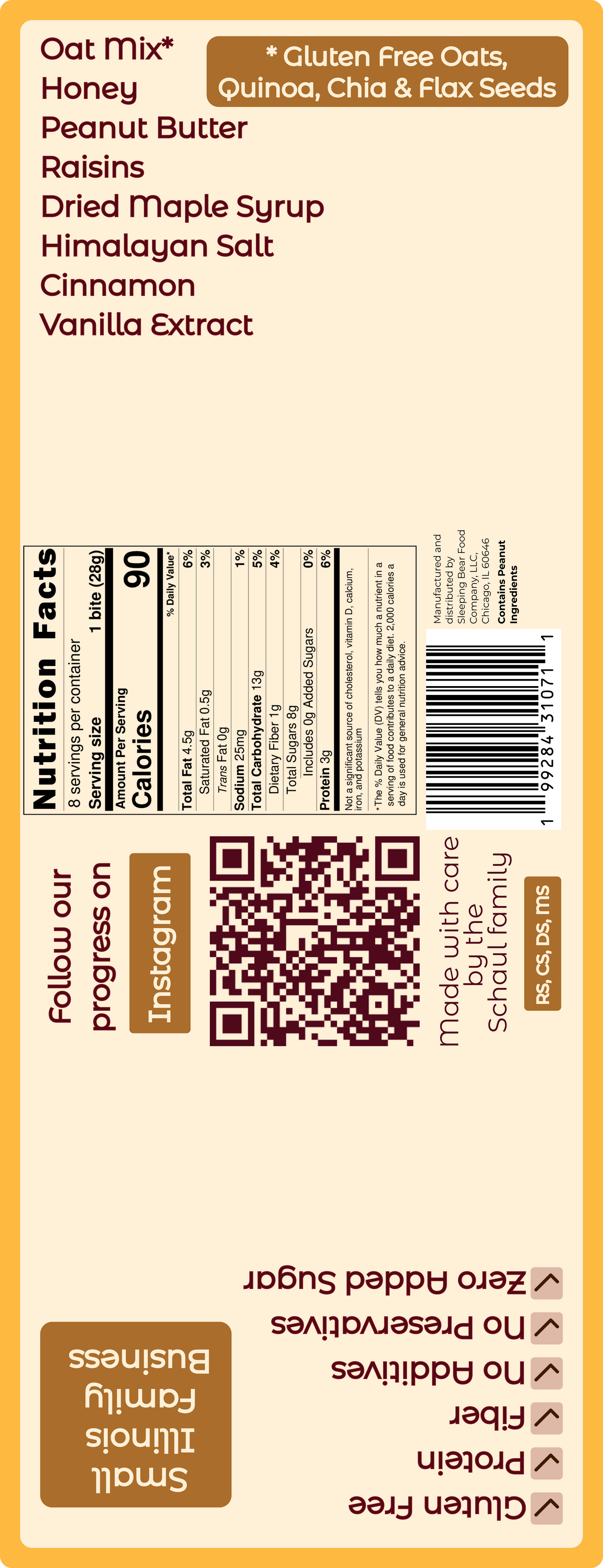 Honey Bear Bites - Raisins (4pack)